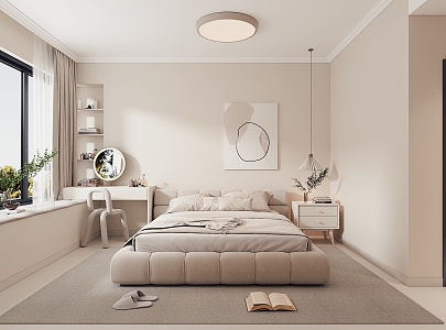 Modern Bedroom Room 3d model