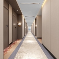 Hotel Corridor 3d model