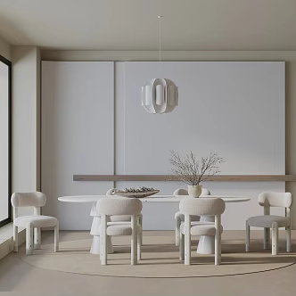 Modern table combination 3d model