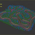 Garden Landscape Design With Winding Walkways Lush Green Vegetation And Natural Terrain
