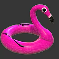 Pink Flamingo Shaped Inflatable Pool Float for Summer Water Sports Equipment