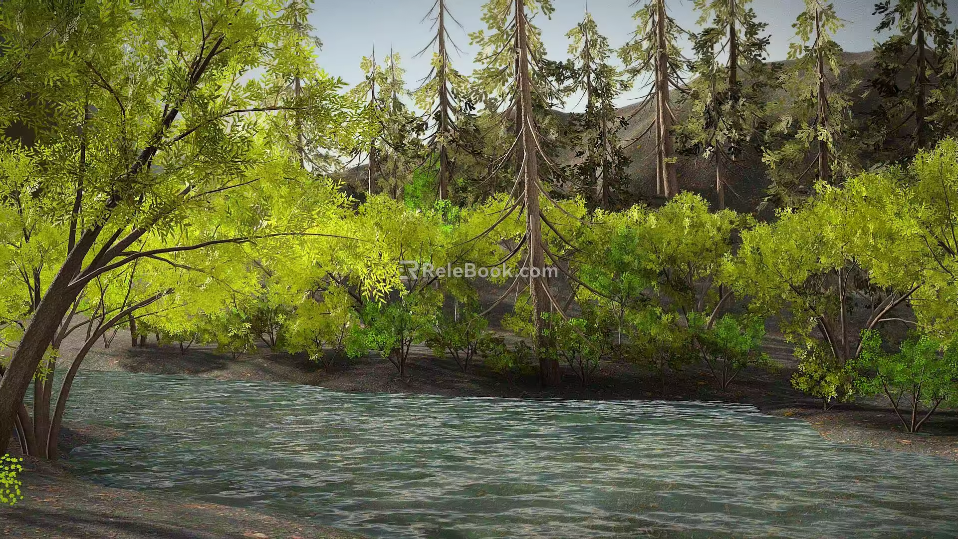 Small forest 3d model