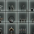 Stylish Home Decor Ornament Collection Featuring Abstract Sculptures And Figurines