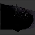 Modern console ship console rudder sci-fi operating cabin spacecraft console 3d model