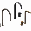 Sleek Modern Faucet Designs With Various Curved And Straight Handle Styles