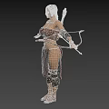 Realistic Woman Primitive Barbarian Tribal Characters Female Characters 3d model
