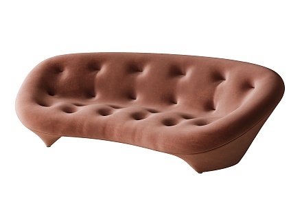 Modern Multiplayer Sofa Shaped Sofa 3d model