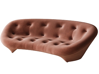 Modern Multiplayer Sofa Shaped Sofa 3d model