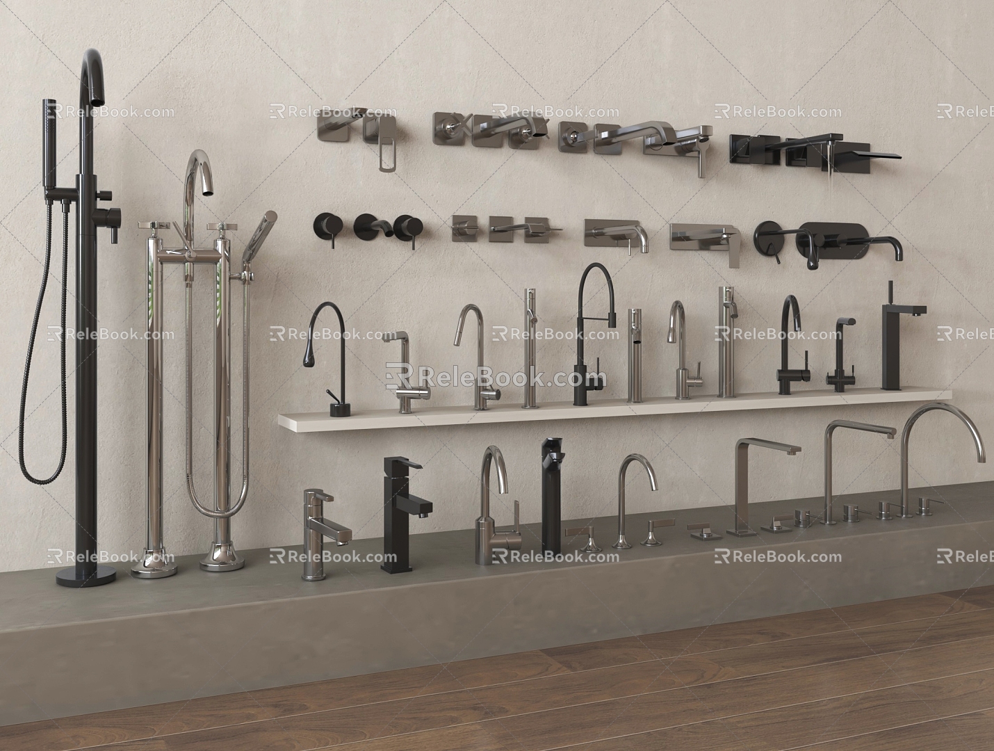 Modern faucet basin faucet sink faucet 3d model