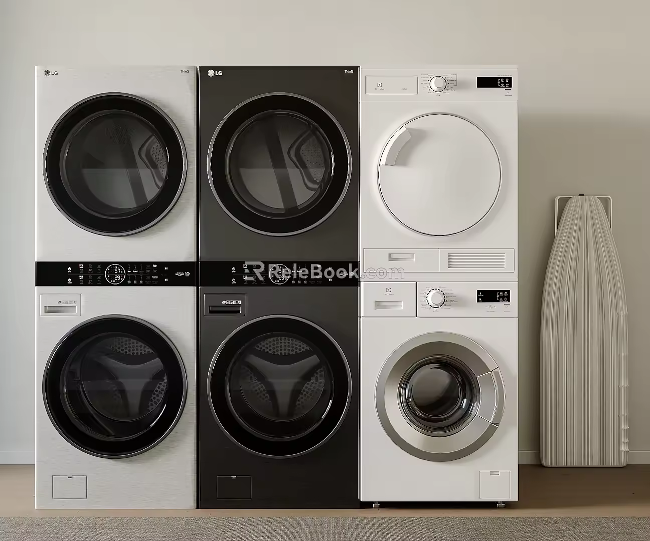 Washing Machine Drum Washing Machine White Washing Machine 3d model