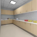 Modern Hospital Outpatient Clinic Interior With Reception Desk Waiting Area And Medical Facilities