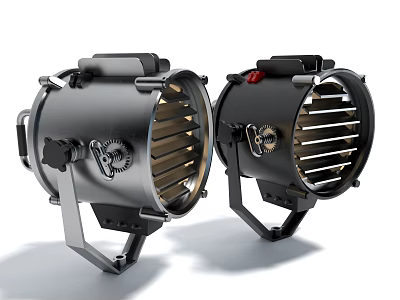 Style spotlights, laser lights, stage lights, lamps and lanterns 3d model