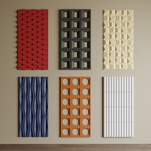 PU board PU partition wall decoration board geometry board stereo board bread board 3d model