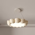 Modern Lamp Combination Simple Ceiling Lamp Flower Type Chandelier Cream Ceiling Lamp Children's Lamp Bedroom Lamp Combination 3d model