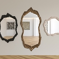 Full-body mirror bathroom mirror decorative mirror 3d model