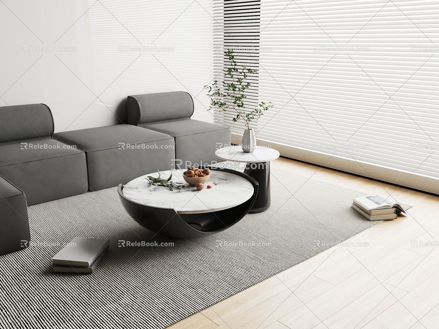 Modern coffee table 3d model