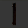 Brown Wooden Cabinet Door With Elegant Design Smooth Surface And Metal Handle