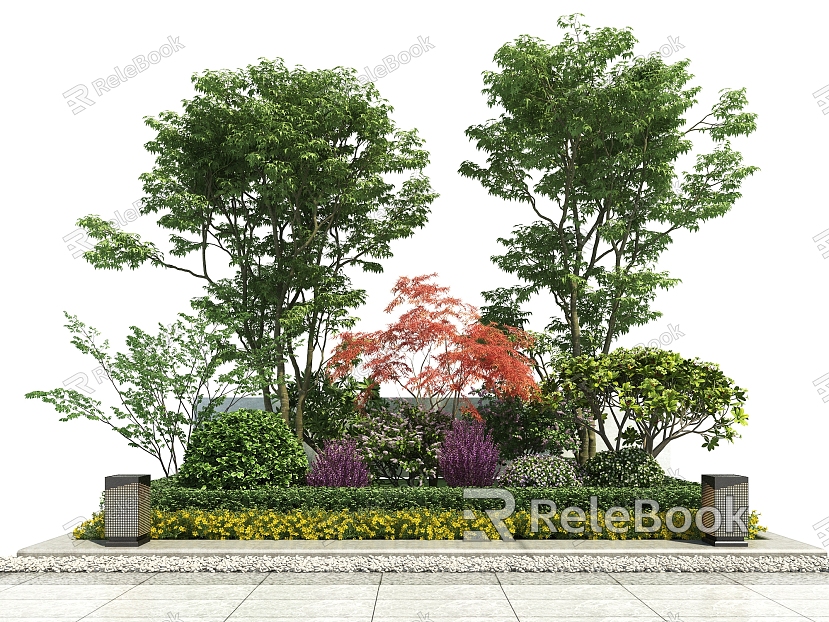 Modern Shrub Plant Heap model