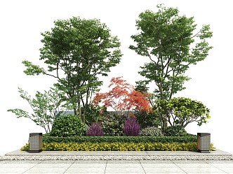 Modern Shrub Plant Heap 3d model