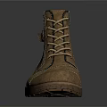 Brown Lace Up Ankle Boots For Daily Use With Durable Sole And Comfortable Design