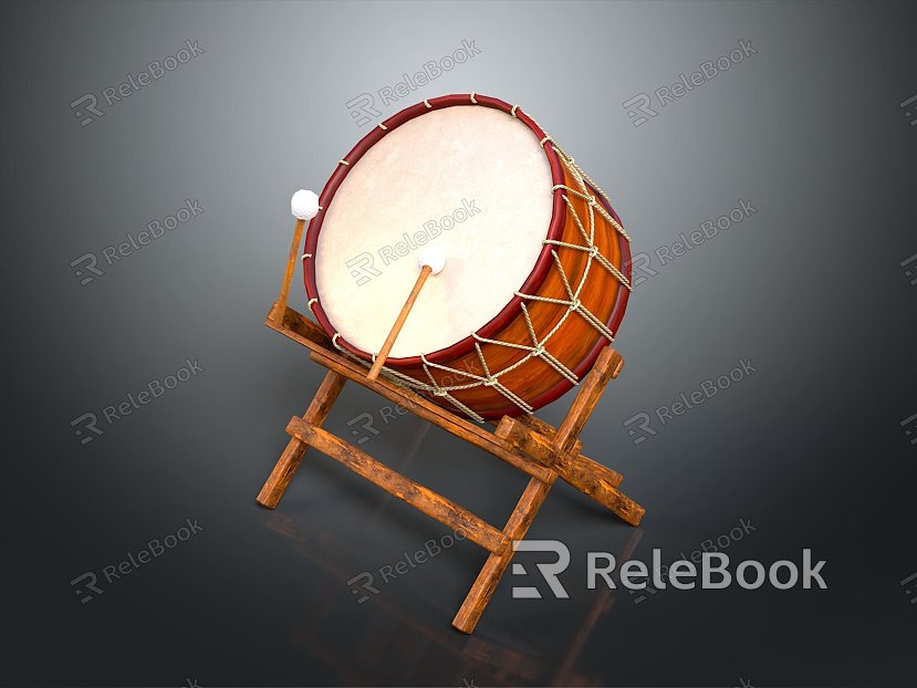 Big Drum Drumstick Drum Drum Drum Drum Percussion model