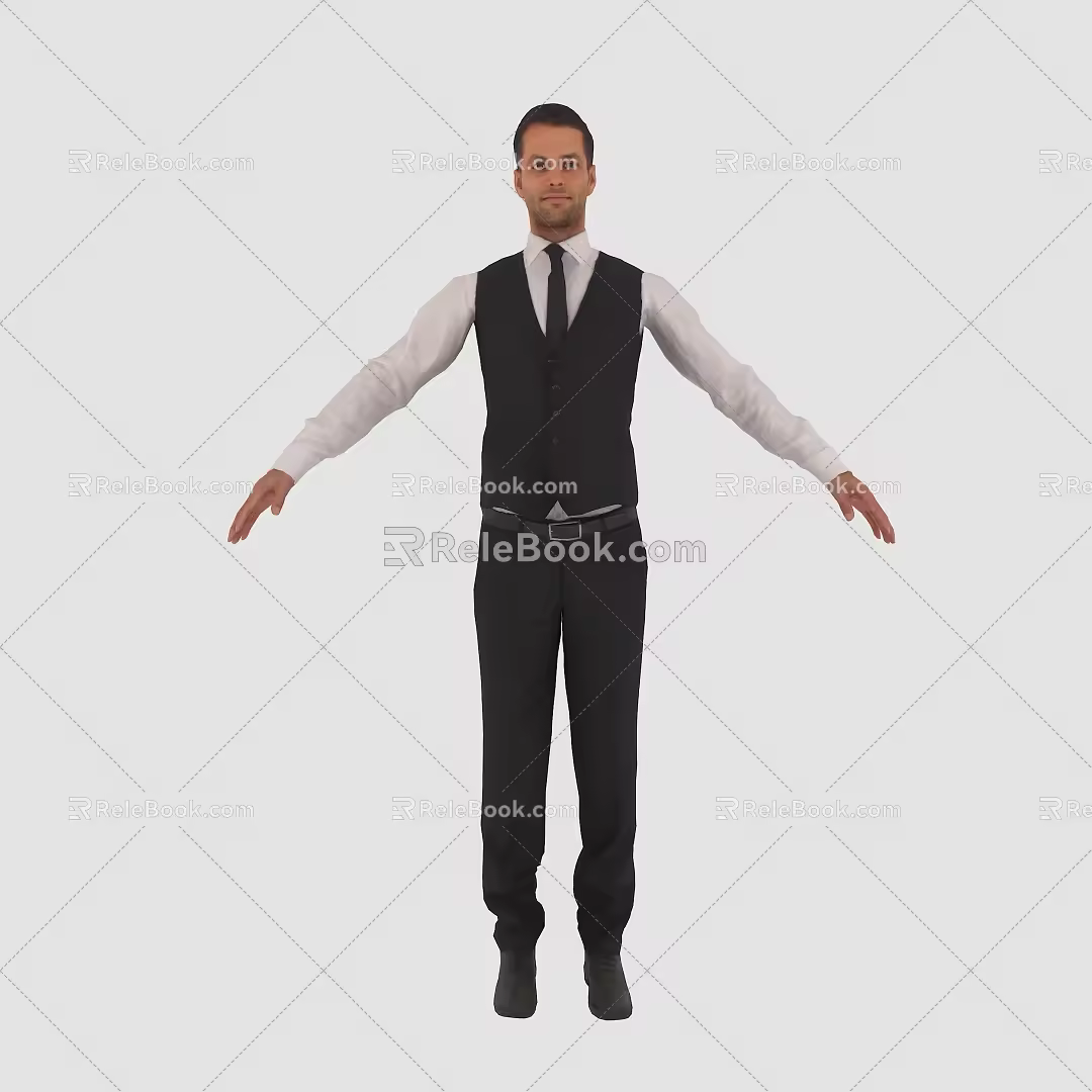 modern man man 3d model