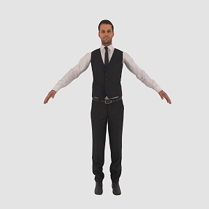 modern man 3d model