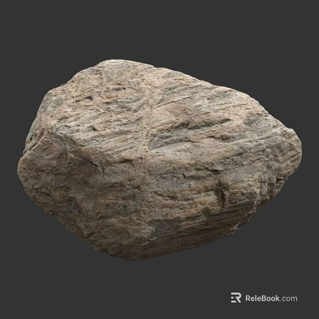 Natural Rough Stone with Wood Grain Texture Suitable for Home Decor and Design 3d model 