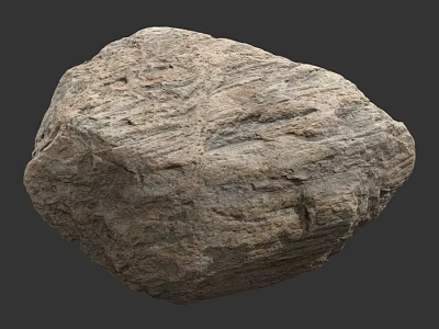 Natural Rough Stone with Wood Grain Texture Suitable for Home Decor and Design 3d model