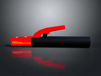 Practical Red And Black Stapler With Ergonomic Handle For Home Office Use 3d model
