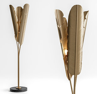 Modern floor lamp plantain floor lamp 3d model