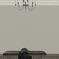 Elegant French Style Olive Green Wardrobe With Arched Glass Doors And Side Display Shelves