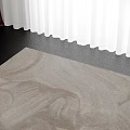 Beige Square Carpet With Abstract Swirl Pattern For Living Room Floor Decor