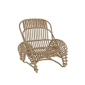 Stylish Handwoven Rattan Leisure Chair With Comfortable Design And Durable Structure