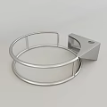 Modern Round Metal Coffee Table With Circular Frame And Stable Base 3d model