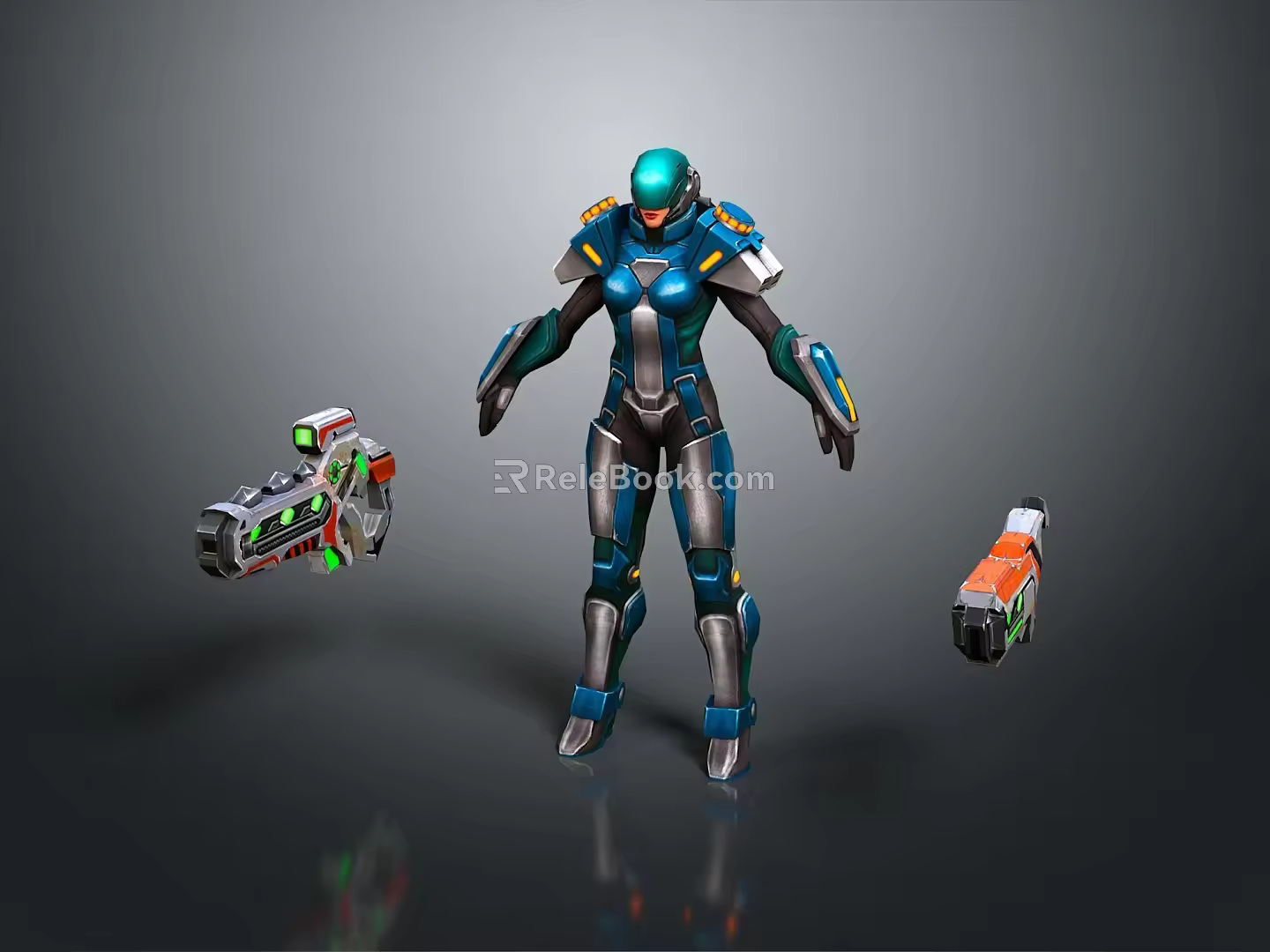 Robot Assistant Small Robot Butler Robot Butler Figure Game Figure 3d model