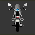 White Cruiser Motorcycle With Black Seat Windshield Chrome Accents And Shiny Wheels On Dark Background