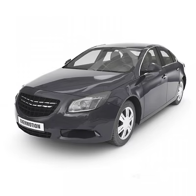 Modern Black Sedan Car With Sleek Exterior Design And Alloy Wheels 3d model