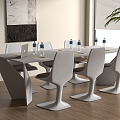 Modern Conference Table Modern Conference Table and Chair Combination Meeting Room 3d model