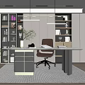Modern study 3d model