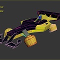 Modern Spaceship Racing Sci-Fi Racing Spaceship 3d model