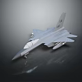 Gray Fighter Jet Model With Missiles And Number 162 On Dark Background