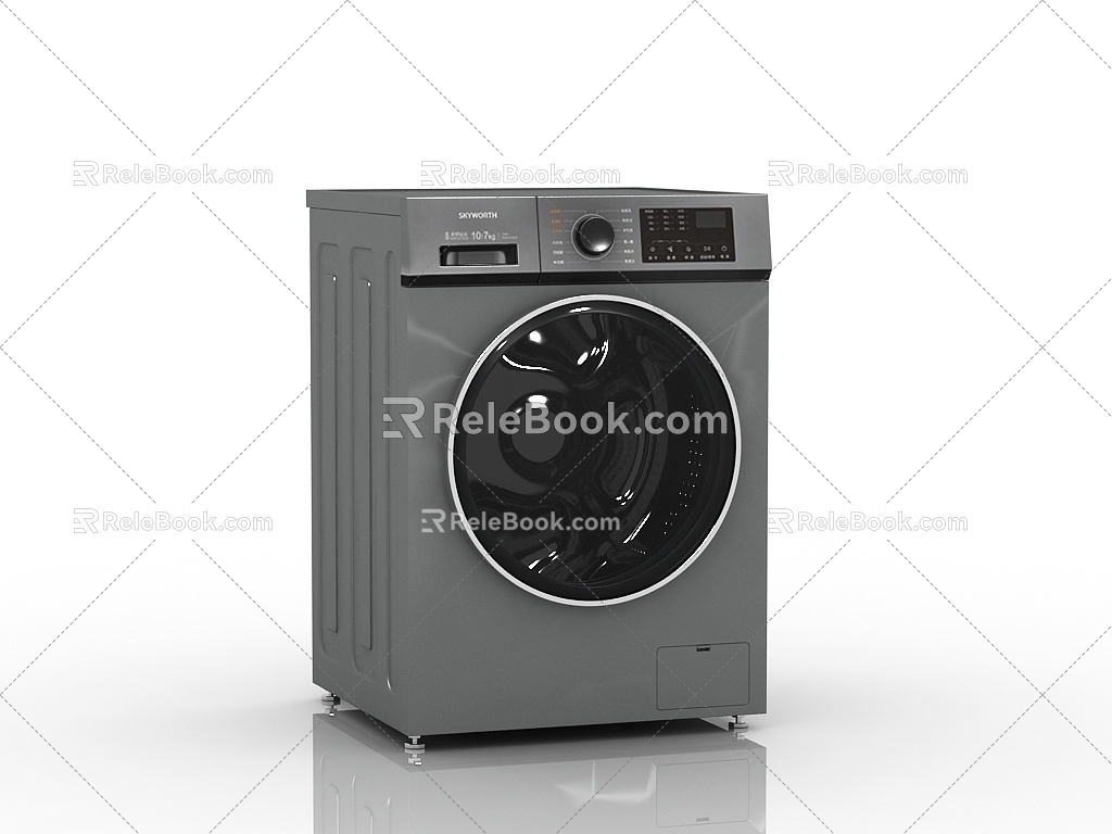 Modern washing machine drum washing machine 3d model