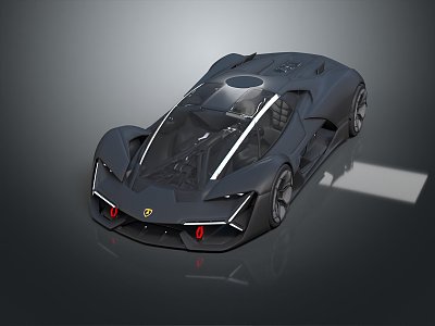 Modern sports car high-grade sports car 3d model