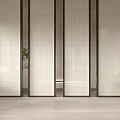 Silent partition glass screen 3d model