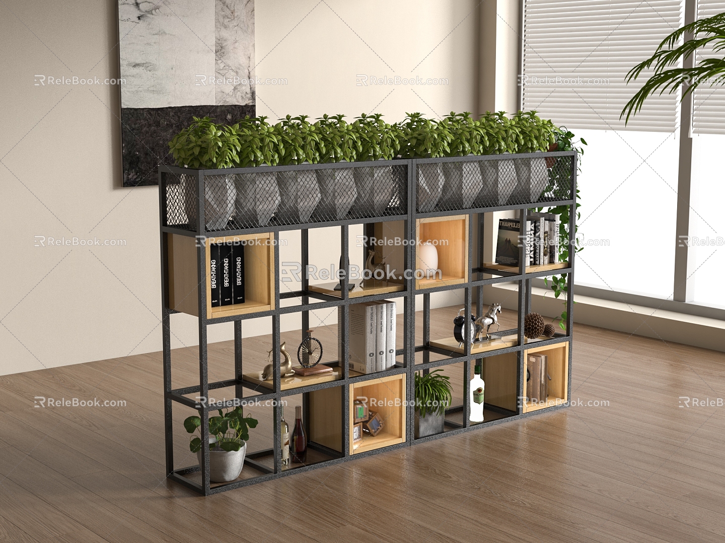 Modern Flower Rack 3d model