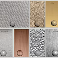 Modern Decorative Wall Panels With Metallic Textures And Silver Gold Rose Gold Color Options