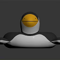 Penguin Shaped Inflatable Swim Ring For Kids Summer Pool Flotation Activities