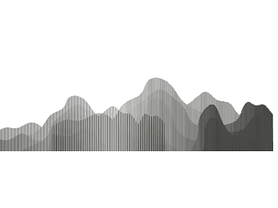 Modern Minimalist Feature Wall With Mountain Pattern And Gray Gradient Stripes 3d model