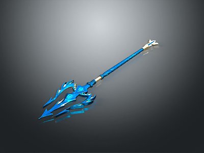 Cold weapons Sword Axe Hook Fork Spear Trident Melee Weapon Military 3d model